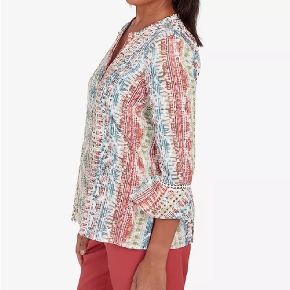 Alfred Dunner Button Down Top - image 4